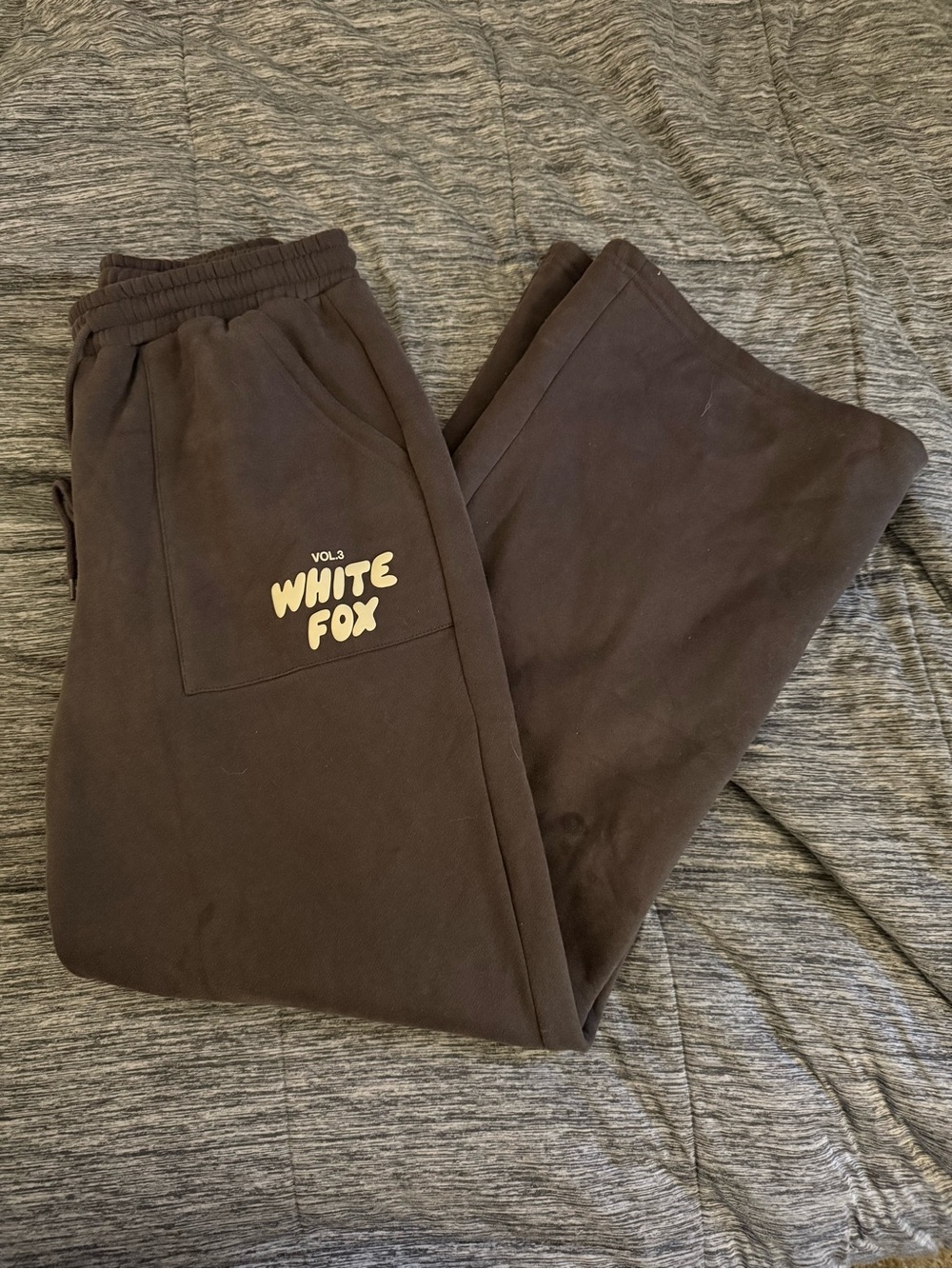 White Fox Boutique Brown Straight Leg Sweatpants